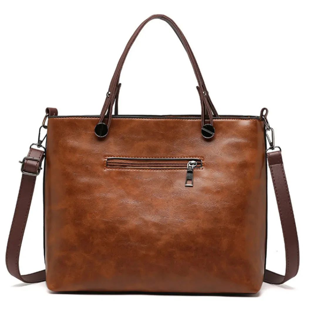 Borsa shopper in pelle PU da donna Verona