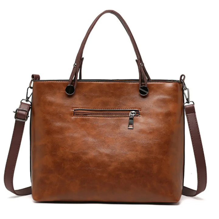 Borsa shopper in pelle PU da donna Verona