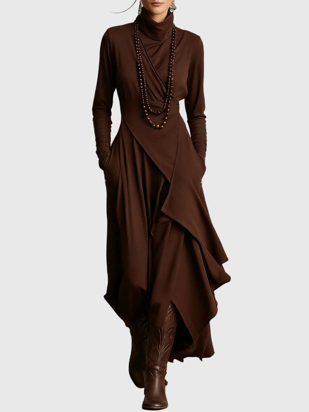 Violet | Abito Maxi Plissettato