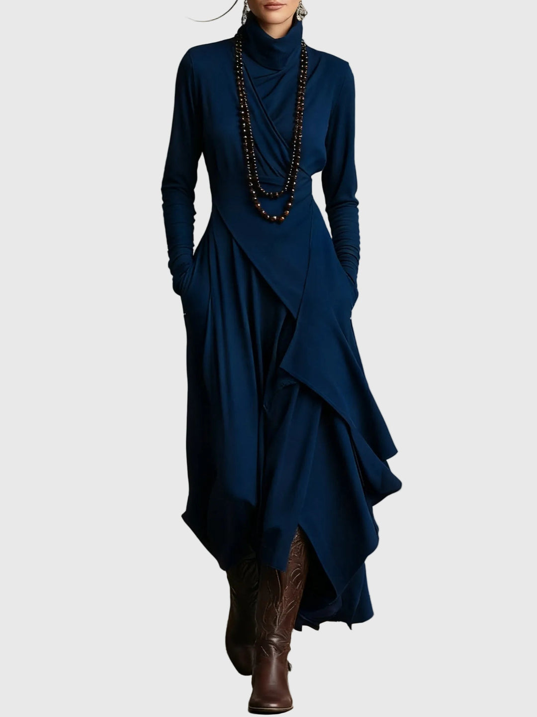 Violet | Abito Maxi Plissettato