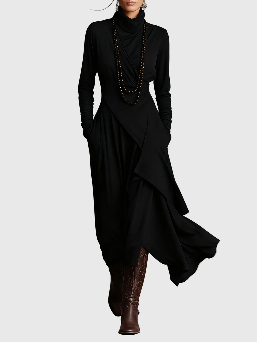 Violet | Abito Maxi Plissettato