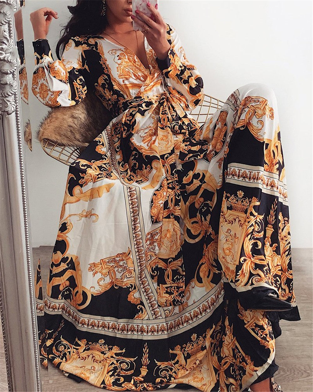 Faye - Abito Stampato Boho