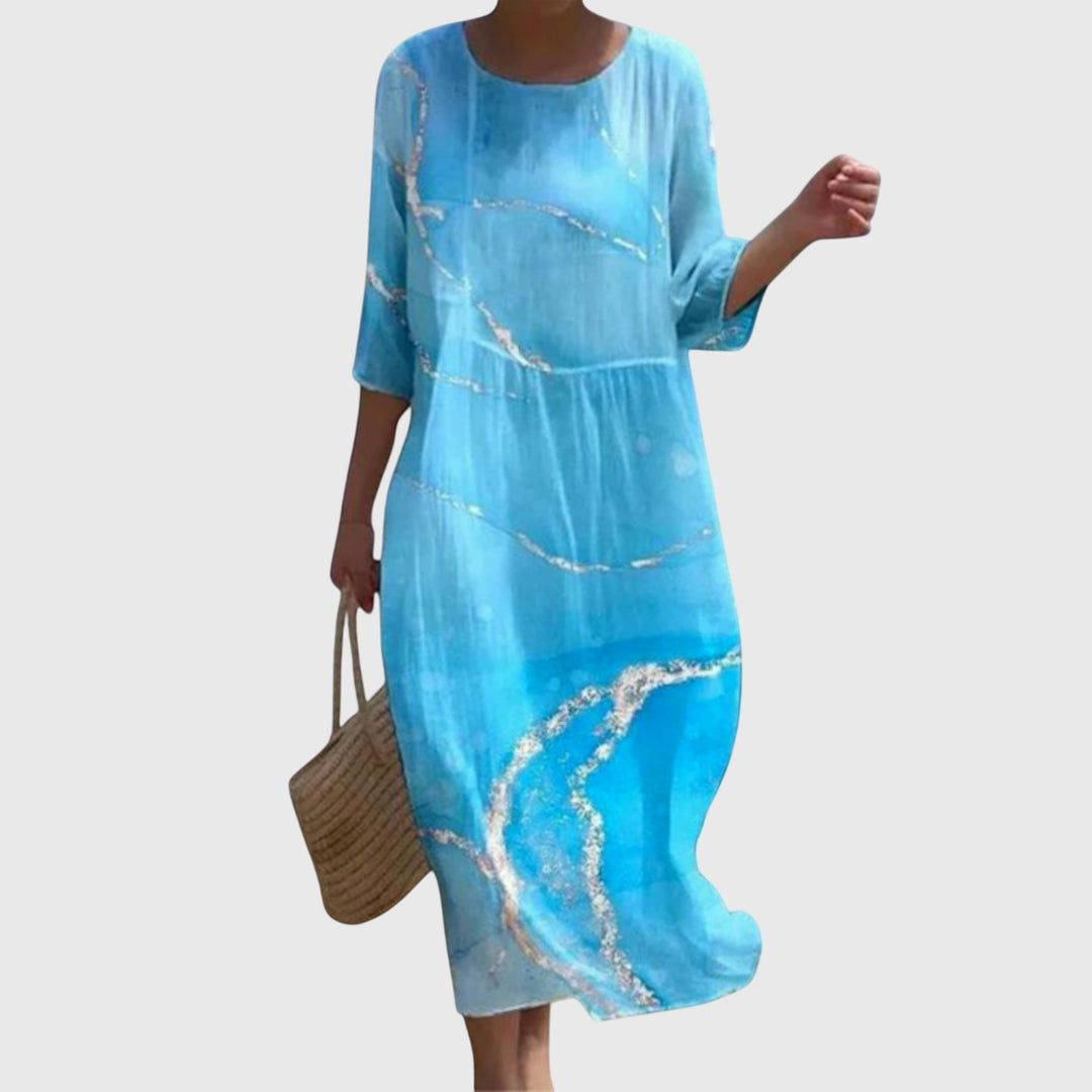 Hayley™ | Abito Maxi Floreale Elegante