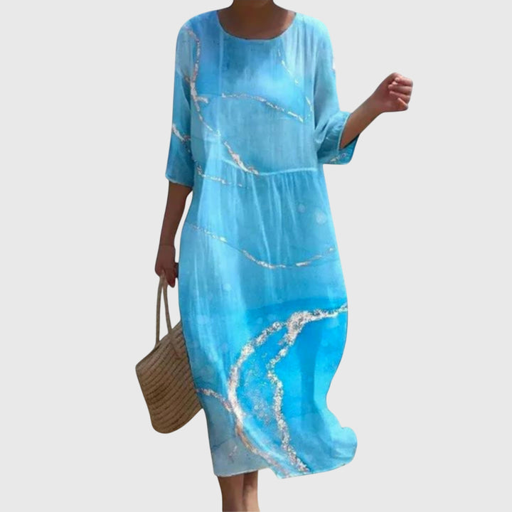 Hayley™ | Abito Maxi Floreale Elegante