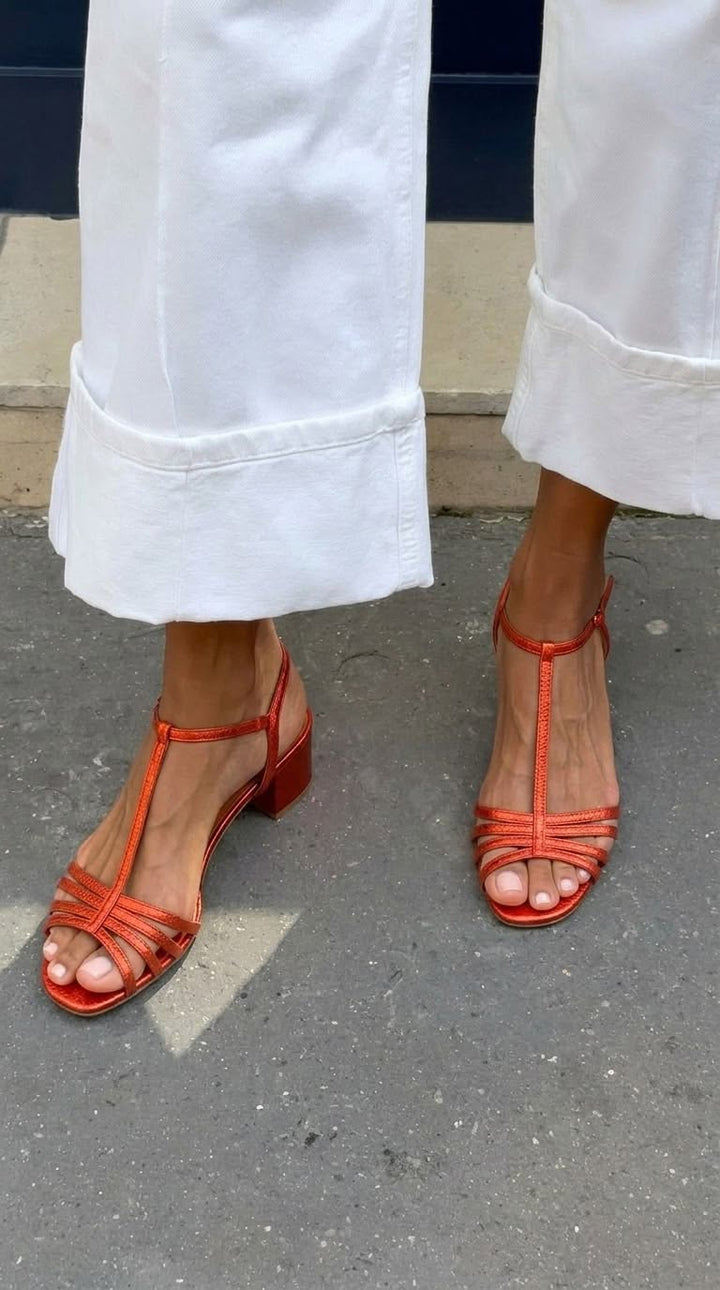 Mirella Milano | Allegra Sandali Dorati Eleganza Quotidiana