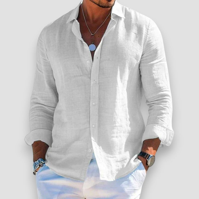 Luca | Camicia in Lino Elegante e Leggera