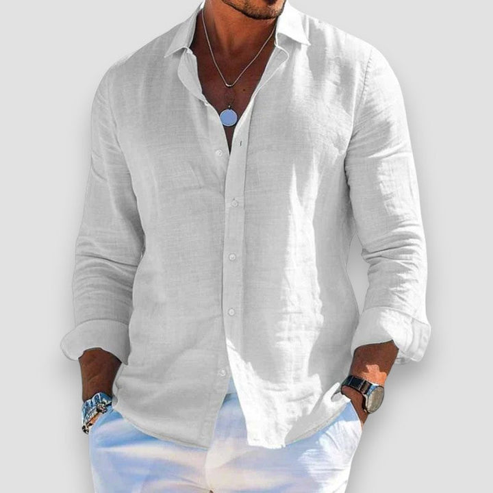 Luca | Camicia in Lino Elegante e Leggera