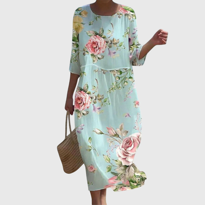 Hayley™ | Abito Maxi Floreale Elegante