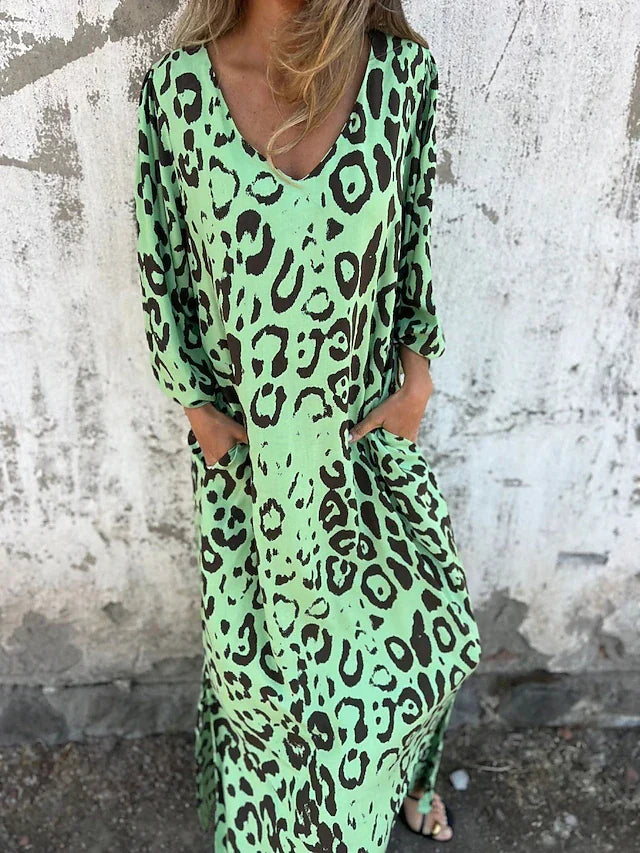 Jessa - Abito Maxi Leopardato