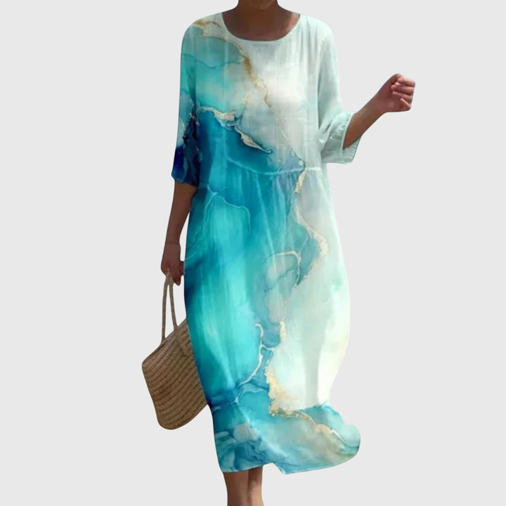 Hayley™ | Abito Maxi Floreale Elegante
