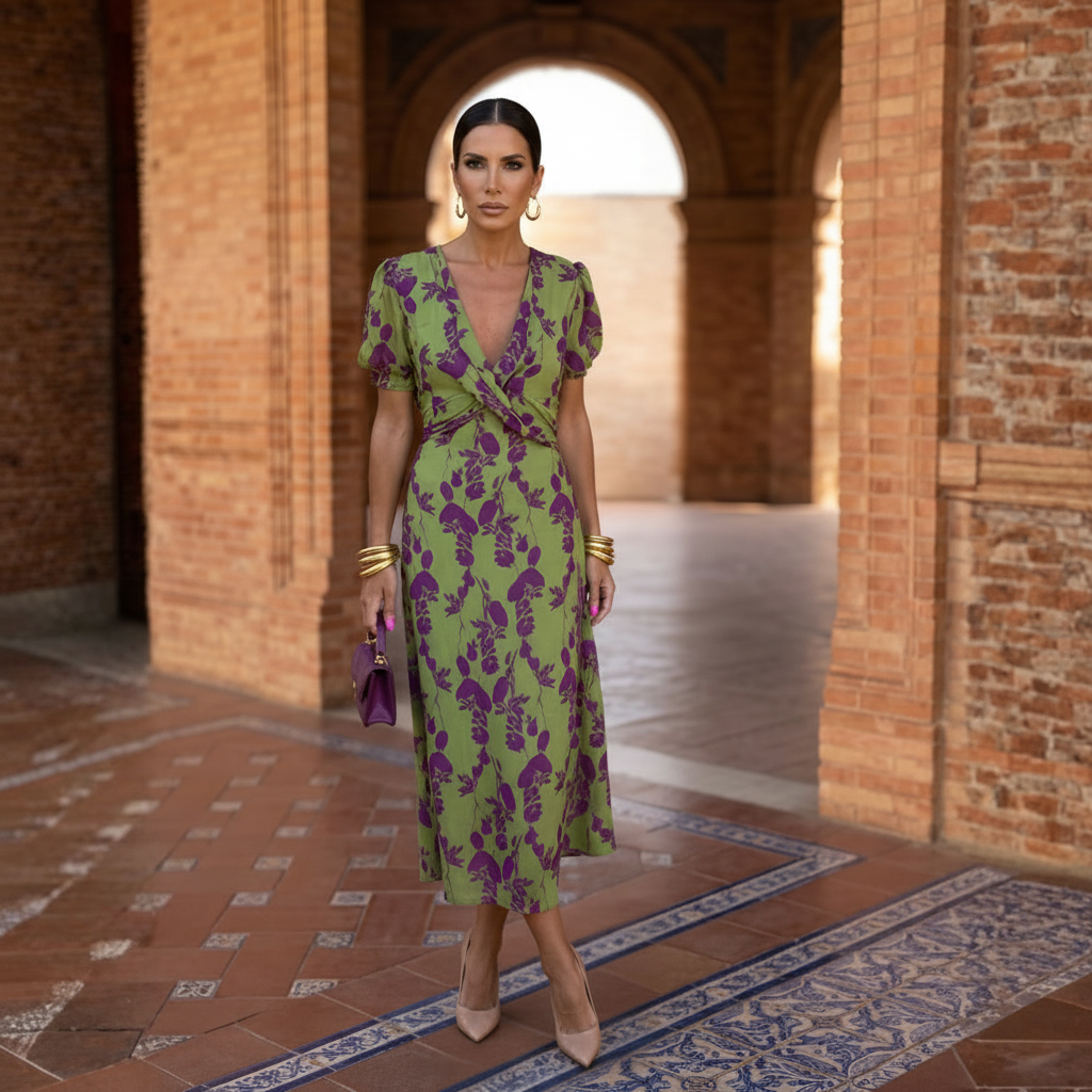 Clara | Abito midi elegante e intramontabile