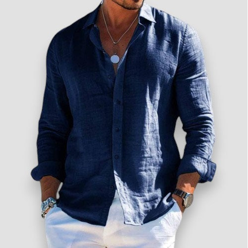 Luca | Camicia in Lino Elegante e Leggera
