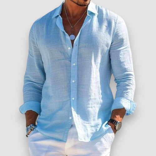 Luca | Camicia in Lino Elegante e Leggera