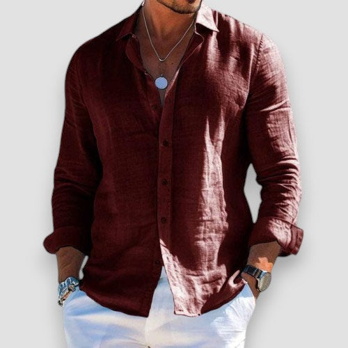 Luca | Camicia in Lino Elegante e Leggera