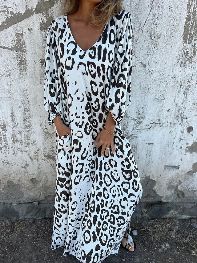 Jessa - Abito Maxi Leopardato